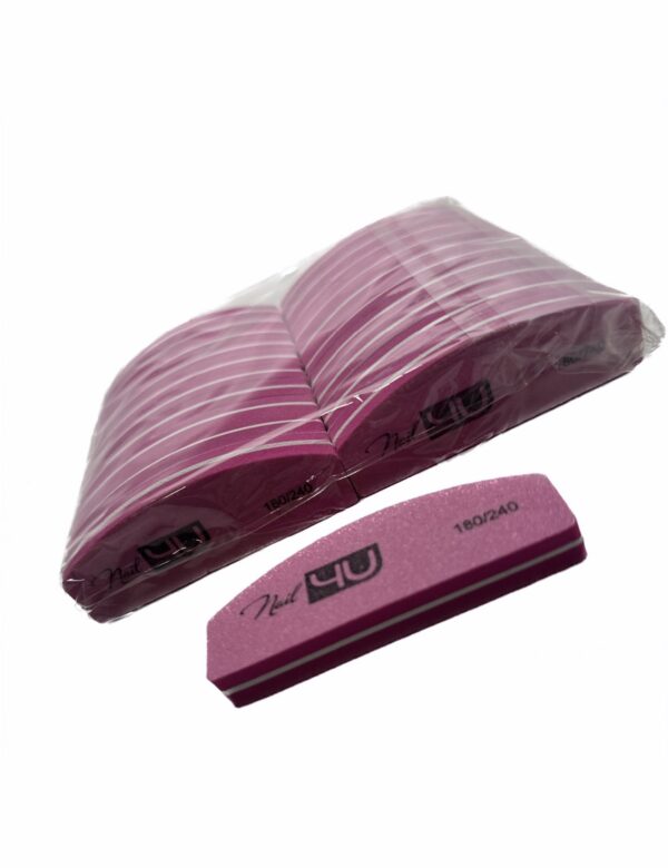 Mini Nail Buffers 180/240 Grit, Pack of 20