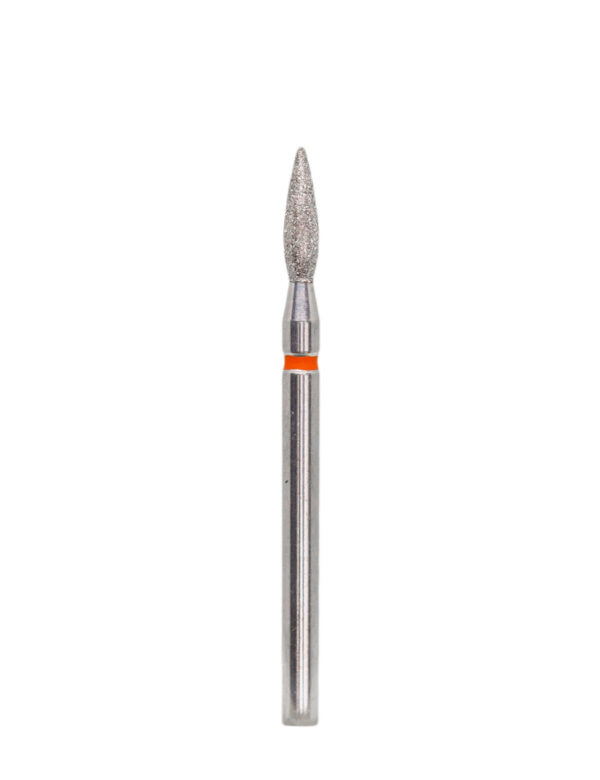 Diamond Tip "Flame" Pointed 023, Red, 8mm
